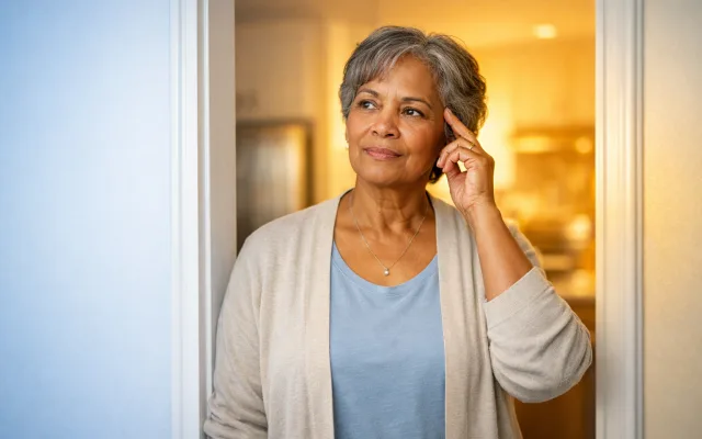 Soft blue gradient with abstract memory pathway illustration representing forgetfulness patterns